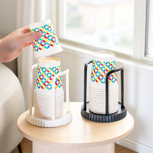 Disposable Cup Holder Clip On Type For <b>Paper</b> Cups <b>Kitchen</b> Coffee Shop Use PP Material Simple Style - Product Image 1