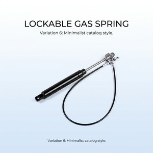 Resorte de Gas con Cilindro de Acero Bloqueable con Capacidad de Carga de 20 lb para Dispositivos Médicos - Product Image 1