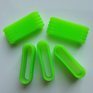 Bande de poignée personnalisée en silicone pour raquette de pickleball, sangle de poignet en caoutchouc vert fluo de remplacement pour manche de raquette - Product Image 1