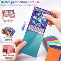 Protège-cartes standard mats à texture sable transparente personnalisés, protection premium pour cartes TCG Yugioh MTG