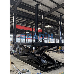 Plate-forme hydraulique d'ascenseur <span class=keywords><strong>de</strong></span> ciseaux <span class=keywords><strong>de</strong></span> deux voitures avec le toit pour soulever le véhicule en haut - Product Image 6
