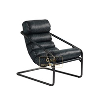 Canapé modulaire classique en cuir véritable capitonné à boutons, style industriel, pour la maison, le bureau, le salon et l'hôtel