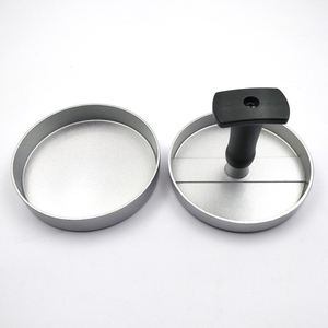 แม่พิมพ์กดเค้กแบบกลมเคลือบกันติดอุปกรณ์ในครัวแม่พิมพ์แฮมเบอร์เกอร์เนื้อวัว - Product Image 3