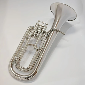 Vente directe fabricant : Cor de marche <span class=keywords><strong>ténor</strong></span> en alliage d'argent nickelé, trois clés, BB, petit format - Product Image 1