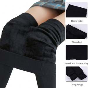 Winter <b>Leggings</b> Knitting Velvet Casual <b>Legging</b> New <b>High</b> Elastic Thicken Lady's Warm <b>Black</b> Pants Skinny Pants for Women <b>Leggings</b> - Product Image 4