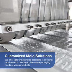 Máquina de termoformado de plástico Finalwe DPP80, máquina de sellado de embalaje de tarjetas de blíster de caramelo semiautomática personalizada - Product Image 2