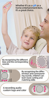 Mignon en forme de poisson lumière LED porte-clés alarme auto-défense sécurité anneau sonore pour femmes enfants sécurité à domicile lampe de poche pour enfants mamans