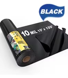 4 Mil /6 Mil 20' X 100' <strong>Plastic</strong> Construction Film Poly <strong>Sheeting</strong> Polythene Film <strong>on</strong> <strong>Roll</strong> for Builder - Product Image 4