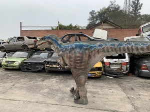 <span class=keywords><strong>Disfraz</strong></span> de Dinosaurio Raptor Realista Hecho a Mano para Adultos, con Patas Ocultas, para Eventos y Fiestas - Product Image 3