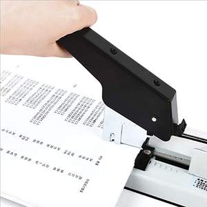 Sıcak Satış 100 Yaprak Ağır Hizmet Tipi Ofis Kağıdı Zımbalama Makinesi Metal Yapılı İşletme Okulu ve Belge Ciltleme İçin - Product Image 4