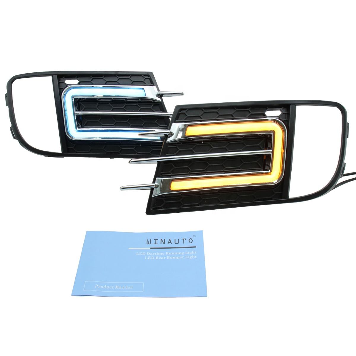 white + yellow + blue light