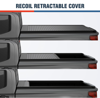 Boîte à bagages électrique rétractable en alliage d'aluminium étanche avec verrouillage pour camionnettes Silverado Ram Ranger
