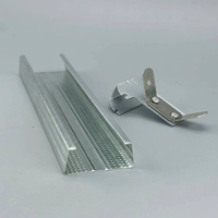 Système de faux plafond suspendu, cadre en acier métallique, canal de fixation galvanisé