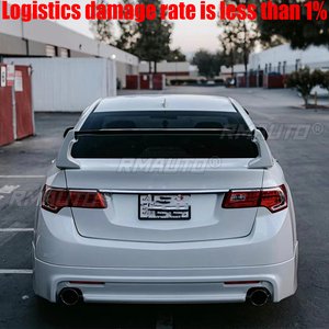 ดีไซน์ใหม่สำหรับสปอยเลอร์ Honda Accord ปี 2008 - 2013 รุ่น FD2 สีดำเงาขาว คุณภาพสูง สปอยเลอร์หลัง - Product Image 2