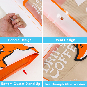 Công Suất Lớn Tại Chỗ UV In Ấn Nhỏ Giọt Cà Phê Bao Bì Cà Phê Bột Đứng lên <span class=keywords><strong>Pouch</strong></span> Túi Với Xử Lý - Product Image 6