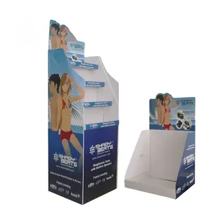 Custom Retail Corrugated Paper Stand Foldable Funko POP Cardboard Paperboard Floor Shelf Display Stand