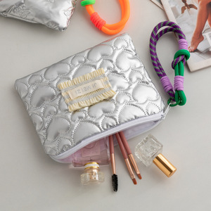 High Quality Nylon Makeup Bag <b>Waterproof</b> Travel Zipper Travel Bag Customized Zipper <b>Pouch</b> With Label Logo - Product Image 4
