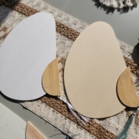 Éventails en papier d'art écologique chinois pour la décoration de mariage carte épaissie bois nuage forme chanvre bambou poignée Souvenirs de mariage