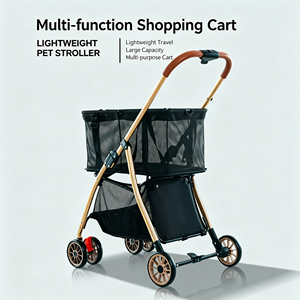 Chariot de courses en maille chromée grande capacité 340L, chariot de supermarché robuste avec roues silencieuses, kit pour usage en épicerie - Product Image 5