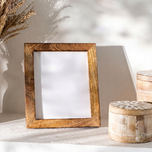 Minimalist Eco-Friendly <b>Vintage</b> Mango Wooden Rectangle Vertical Tabletop Photo <b>Frame</b> Home Decor - Product Image 1