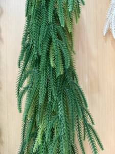 Guirlande de pin de Norfolk blanc vigne de Noël enneigée artificielle 210cm 240cm 270cm pour la décoration de la maison et de l'événement - Product Image 6