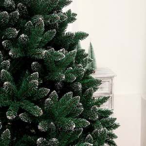 2024New Artificial Decoraciones navideñas PVC Puntiagudo Blanco Verde Árbol de Navidad Decoración de ambiente festivo - Product Image 3