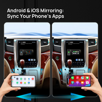 Autoradio Android pour TOYOTA Alphard A20 2008-2014 Navigation GPS Carplay Tesla Vertical FM/AM Lecteur multimédia vidéo musique