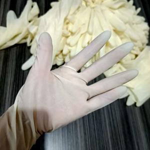 Gants en latex blanc G173, gants en caoutchouc, gants en latex haute élasticité longs, imperméables, source de vente en gros à 1 ou 2 yuans - Product Image 2