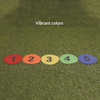 Disque de marquage plat numérique en PVC de 12 cm pour terrains de tennis, ligne de marquage et obstacle d'entraînement