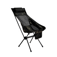 Chaise de camping compacte et légère en aluminium sur mesure, tissu polyester Ripstop 1000D, pliable, pour chambre et extérieur, vente en gros