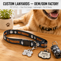 Cordon de cou Bulldog pour badge, médaille, impression par transfert thermique, écologique, en nylon professionnel