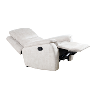 Fauteuil inclinable manuel en tissu de lin, fauteuil inclinable individuel pour salon, appartement, maison, détente