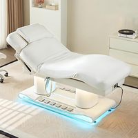 Table de massage électrique de luxe moderne pour spa et salon, avec contrôle à un bouton, idéale pour esthéticiennes, soins du visage, beauté et extensions de cils