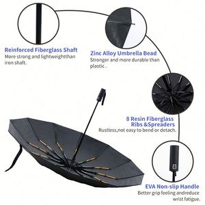 Parapluie pliant automatique pare-soleil, vente chaude en gros, portable, petit format, idéal pour les affaires, cadeau pour femme, avec impression de logo - Product Image 6