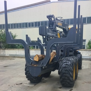 Remorque forestière de 18 tonnes à performance stable, équipée d'une grue pour le transport de grumes - Product Image 6