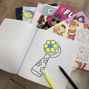 Libri da colorare <span class=keywords><strong>per</strong></span> bambini all'ingrosso con modelli semplici adatti a bambine e rilegatura squisita - Product Image 1