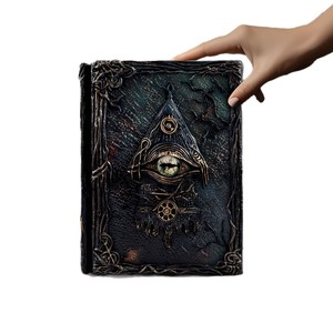 Cuaderno Cthulhu con impresión 3D y encuadernación cosida, el misterioso regalo del ojo, recambio de hojas sueltas - Product Image 5
