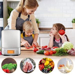 उच्च सटीकता 5000g डिजिटल रसोई पैमाने स्मार्ट इलेक्ट्रॉनिक भोजन वजन मापने वाला उपकरण बैटरी घरेलू लोकप्रिय वजन मापने वाला उपकरण - Product Image 6