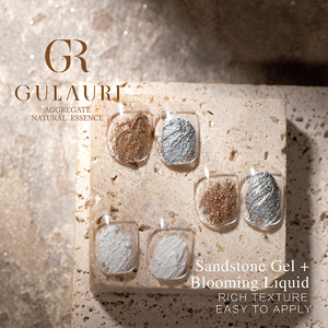 GULAURI 2025 New Modeling Texture Poire <span class=keywords><strong>Blanc</strong></span> Brillant Grès Texture Gel Polish pour Nail Art 3D Nail Design - Product Image 4