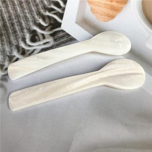 HZ Abordable <span class=keywords><strong>Pas</strong></span> <span class=keywords><strong>Cher</strong></span> Noir <span class=keywords><strong>Tahiti</strong></span> Nacre Shell Caviar Cuillère - Product Image 1