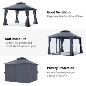 Pavillons fixes, pavillons de jardin, protection solaire et visibilité, pavillon solaire, tentes et pavillons, aménagement paysager, abris de jardin - Product Image 6