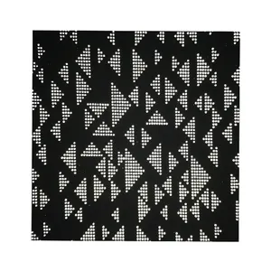 Black and sliver triangles Reflective Fabric Spandex and Polyester reflective Material for reflective fabrics for clothing