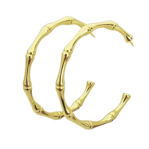 Personality earrings New luxury tarnish designer fashion earrings Retro women brass gold plated earrings round wholesale