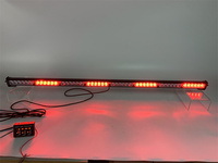 Luces estroboscópicas de advertencia roja de 46,22 pulgadas, barra de luz de flecha direccional LED para vehículos de emergencia, 6 LED por módulo