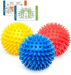 Bola sensorial de puercoespín Multicolor, bolas de masaje puntiagudas, accesorios de Yoga Pilates para fascitis Plantar, dolor de espalda y hombro - Product Image 3