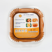 Papier sulfurisé jetable écologique de haute qualité pour friteuse à air, anti-roulement, imperméable, résistant au four, idéal pour sandwichs et sushis