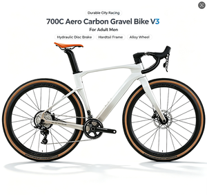 <span class=keywords><strong>Bicicleta</strong></span> de Gravel de Carbono Aero 700C V3 con Frenos de Disco Hidráulicos, Cuadro Rígido, Ruedas de Aleación, <span class=keywords><strong>Bicicleta</strong></span> Urbana Resistente para Adultos Hombres - Product Image 1