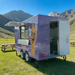 CE DOT Custom Coffee Trailer Stainless Steel Full Tailor Made Barista For Burger Fast Food Street Vending Mobile Kitchen - Product Image 2