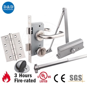 Đơn giản vòng tăng bên ngoài cửa handleset loại hợp kim kẽm 3 Đòn bẩy khóa hình ống lockset Brass xi lanh - Product Image 5