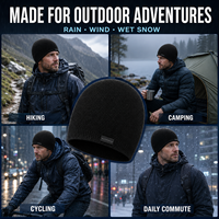 Gorro de Invierno Impermeable de 3 Capas, Gorro de Punto Térmico Transpirable y Resistente al Viento para Hombres y Mujeres, Deportes al Aire Libre, Logotipo Personalizado OEM ODM